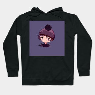 Goth Poof Ball Flower Hat(No Smoke Ver) Hoodie